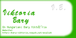 viktoria bary business card